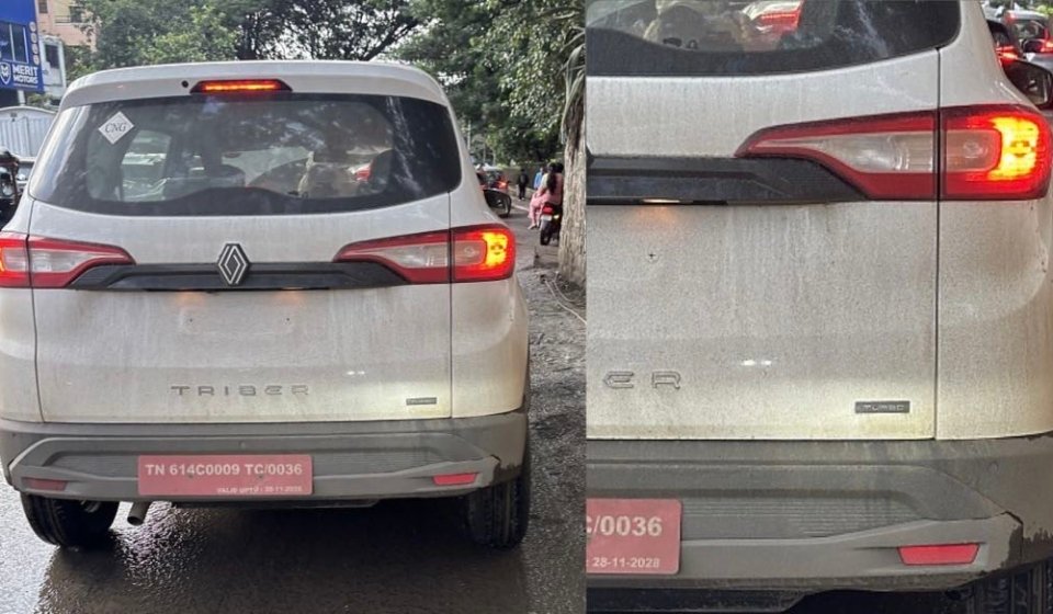 Renault Triber Turbo CNG Spotted Testing, Could Get Twin-Cylinder Setup